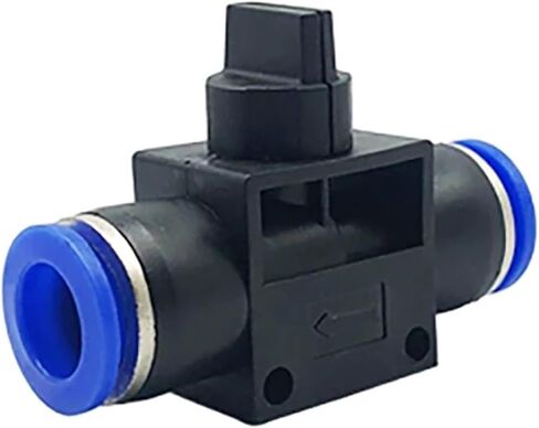 10 قطعة تركيب هوائي HVFF4 HVFF6 HVFF8 10 12 منظم ضغط الأنابيب صمام خنق ضاغط الملحقات صمام اليد التبديل (HVFF12) in Kuwait