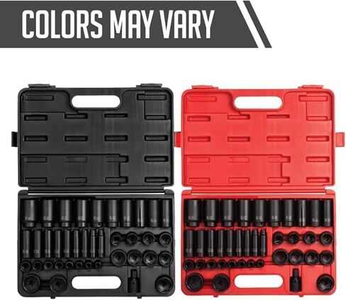 SUNEX TOOLS 2668, 1/2 Inch Drive Master Impact Socket Set, 39-Piece, SAE, 3/8" - 1-1/2", Standard/Deep, Cr-Mo Steel, Heavy Duty Storage Case, Includes Universal Joint in Saudi Arabia