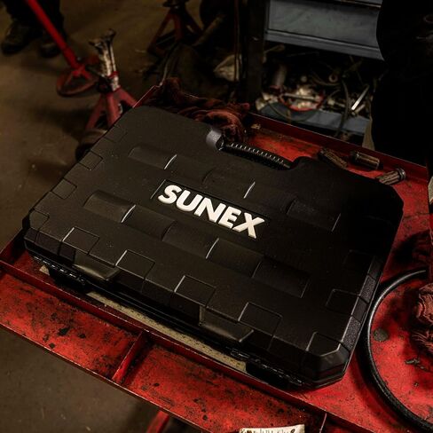SUNEX TOOLS 2668, 1/2 Inch Drive Master Impact Socket Set, 39-Piece, SAE, 3/8" - 1-1/2", Standard/Deep, Cr-Mo Steel, Heavy Duty Storage Case, Includes Universal Joint in Saudi Arabia