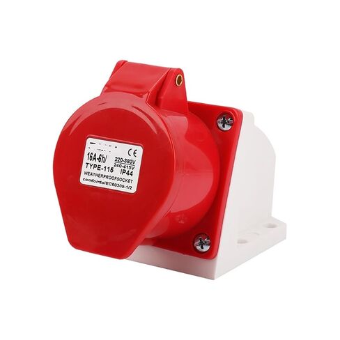 مقبس صناعي مكشوف 5 ثقوب 16A 5X16A مقبس طيران مقاوم للماء IP44 ZQ-115 (5 كور 16A -115 مجوف) in Kuwait