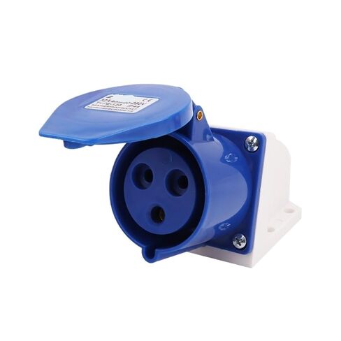 مقبس صناعي مكشوف 3 ثقوب 32A3X32A طيران ومقبس مقاوم للماء IP44 ZQ-123 (3 كور 32A -123 - مجوف) in Kuwait