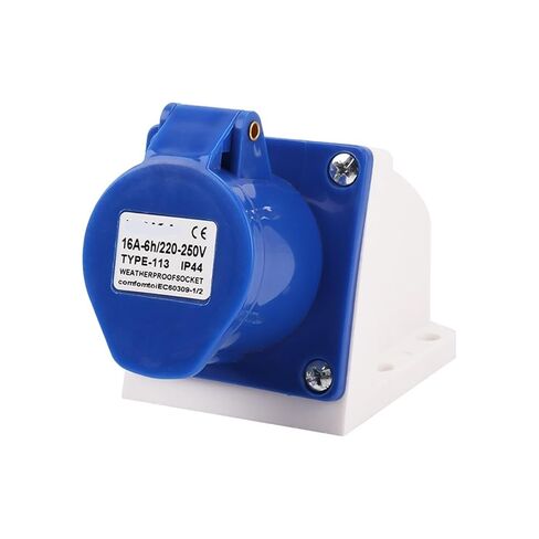 مقبس صناعي مكشوف 3 ثقوب 16A3X16A مقبس طيران مقاوم للماء IP44 ZQ-113 (3 كور 16 113 مجوف) in Kuwait