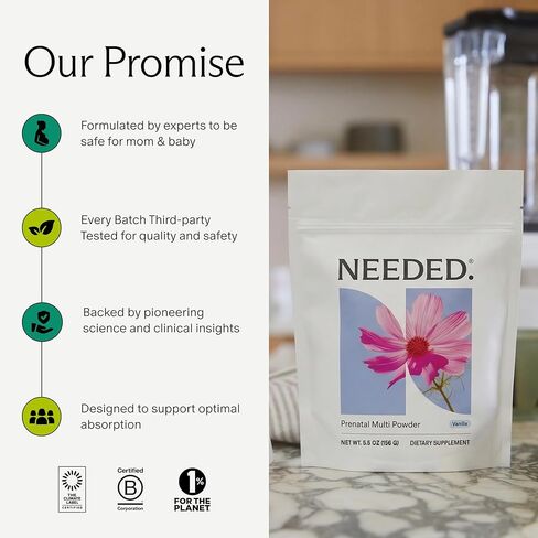 ضروري. مسحوق الفيتامينات المتعددة مع الكولين قبل الولادة - لمرحلة ما قبل الولادة، والحمل، والرضاعة الطبيعية، وبعد الولادة | تمت صياغته بخبرة وتم اختباره بواسطة طرف ثالث | نكهة الفانيليا، كمية تكفي لمدة 30 يومًا in Kuwait