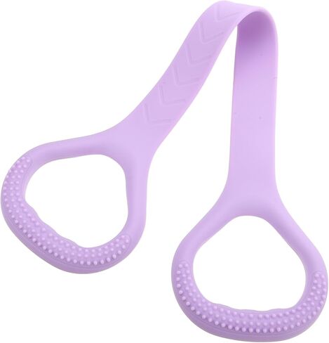 حبل سحب مرن للياقة البدنية من الشكل 8 للنساء من السيليكون الأرجواني، معدات تدريب قابلة للتمدد للظهر والكتف in Kuwait