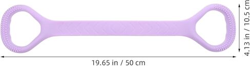 حبل سحب مرن للياقة البدنية من الشكل 8 للنساء من السيليكون الأرجواني، معدات تدريب قابلة للتمدد للظهر والكتف in Kuwait