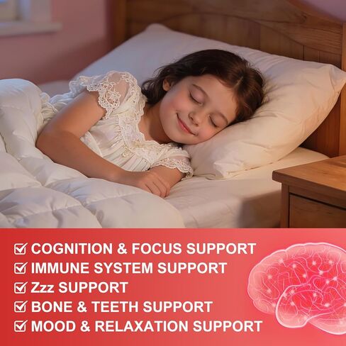 Magnesium Glycinate Drops for Kids - Relaxation & Cognition Support - 200mg Liquid Magnesium Glycinate Supplement with L-Theanine, GABA, B6, D3, K2 - Sugar Free, Strawberry Flavor - 1 Fl Oz (2 Pack) in Kuwait