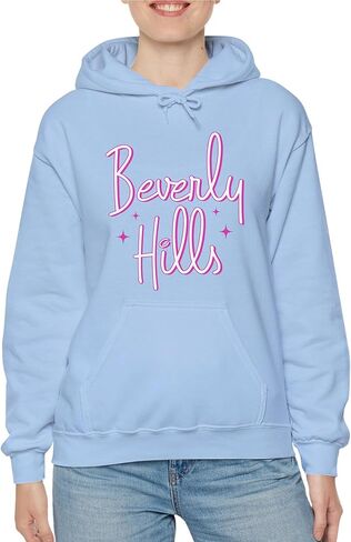 TEEAMORE Beverly Hills Sweatshirt & Hoodie Pink Print Sweatshirt & Hoodie #0644 in Saudi Arabia
