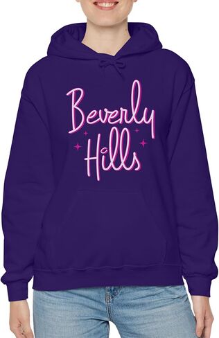 TEEAMORE Beverly Hills Sweatshirt & Hoodie Pink Print Sweatshirt & Hoodie #0644 in Saudi Arabia
