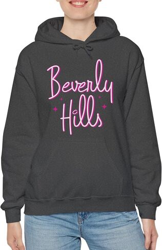 TEEAMORE Beverly Hills Sweatshirt & Hoodie Pink Print Sweatshirt & Hoodie #0644 in Saudi Arabia