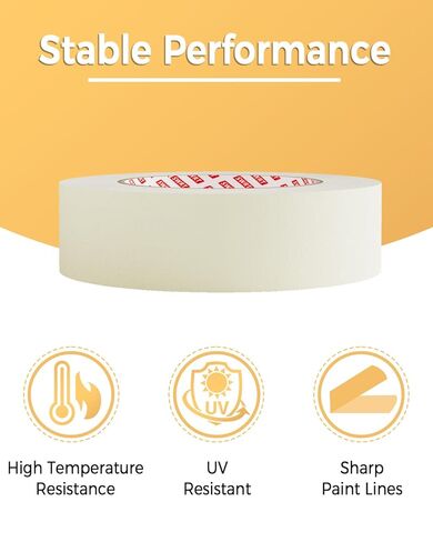 SWRT Masking Tape 1 Inch x 55 Yards – 4 Rolls (220 Yards Total), Strong Adhesive, Easy Tear, Clean Removal Painter’s Tape for Painting, Labeling, Crafts, Home & Office, White in Saudi Arabia