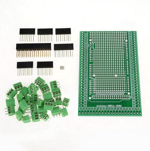 Terminal Block Board Kit, R31 Prototype Screw Terminal Block with 3.5mm Pitch, PCB Mount Terminal Blocks for Mega 2560 R3, DIY Board Kit for Soldering in Saudi Arabia