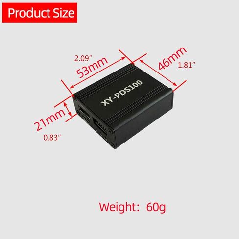 XY-PDS100 QC4.0 QC3.0 Type-C 100W وحدة شاحن سريع للهاتف المحمول متوافقة مع D، 53*46*21 مم، أسود in Saudi Arabia
