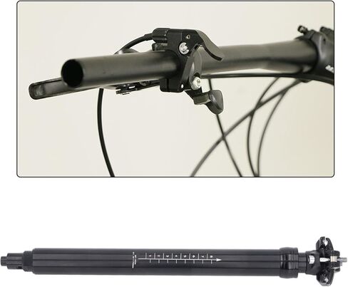Bike Seat Post, Hydraulic Lifting with Internal Routing Adjustable Height Seat Tube for Mountain & Road Cycling - 170mm Travel Range in Saudi Arabia