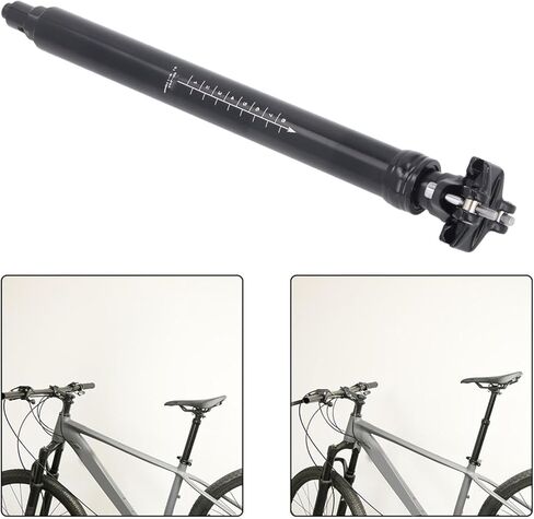 Bike Seat Post, Hydraulic Lifting with Internal Routing Adjustable Height Seat Tube for Mountain & Road Cycling - 170mm Travel Range in Saudi Arabia