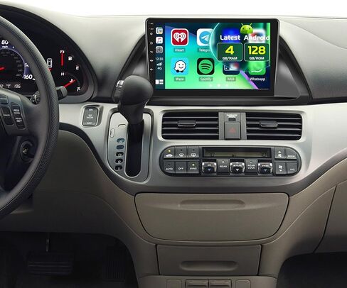 Fuluku[8 Core 4+64GB] Honda Odyssey 2005-2010 10.1 بوصة Android 13 راديو السيارة، شاشة لمس ستيريو للسيارة مع Carplay لاسلكي Android Auto، GPS/WiFi/32EQ DSP/Bluetooth 5.0/SWC/Mic، كاميرا احتياطية in Kuwait