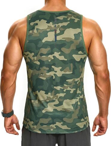 قمصان KPSUN الرجالية بدون أكمام سريعة الجفاف لرياضة اللياقة البدنية واللياقة البدنية والعضلات للشاطئ والجري والتمارين الكاجوال in Kuwait