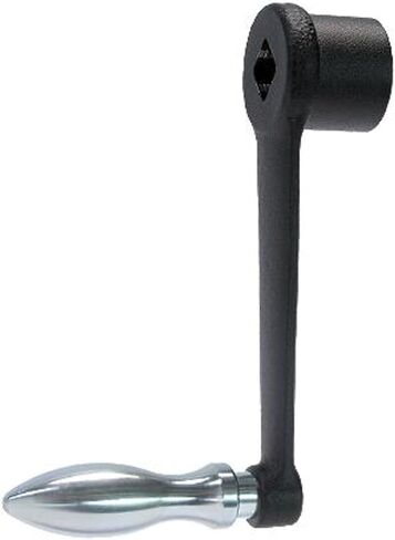 Halder 24330.0041 Handkurbeln, Black Steel, Length: 125 mm/s = 17 mm in Saudi Arabia
