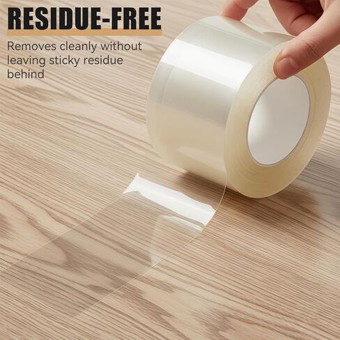 Clear Window Weather Sealing Tape, 2 Inch x 33 Feet, Transparent Draft Stopper for Home Winterizing and Insulation, No Residue in Saudi Arabia