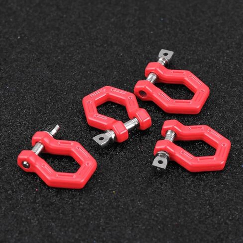 Rescue Lock Catch Assemble Replace Parts RC Climbing Crawler Car Red 4PCS in Saudi Arabia