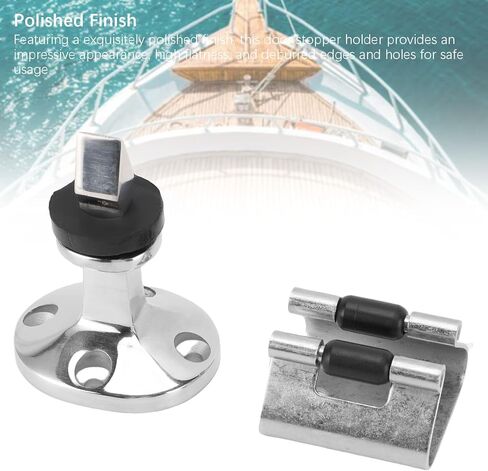 Tyenaza Door Stopper Catch and Holder, 316 Stainless Steel Polished Finish Secure Fixation for RV Boat Home in Saudi Arabia