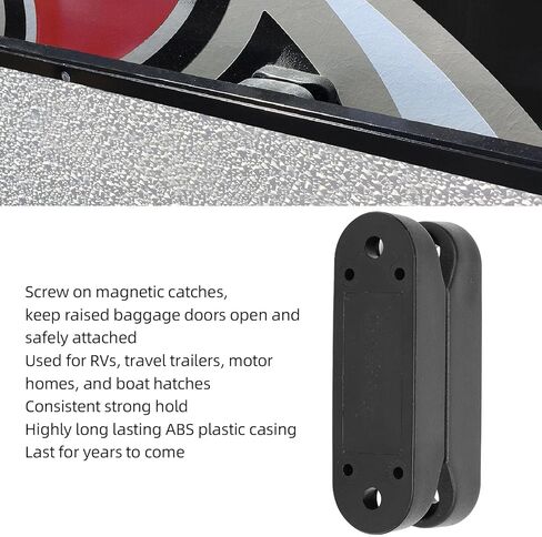 حامل تخزين الأمتعة المغناطيسي لباب الأمتعة RV لبيوت التخييم المتنقلة باللون الأسود in Kuwait