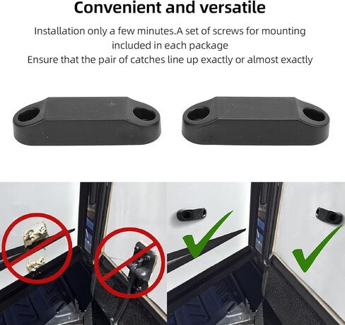 حامل تخزين الأمتعة المغناطيسي لباب الأمتعة RV لبيوت التخييم المتنقلة باللون الأسود in Kuwait