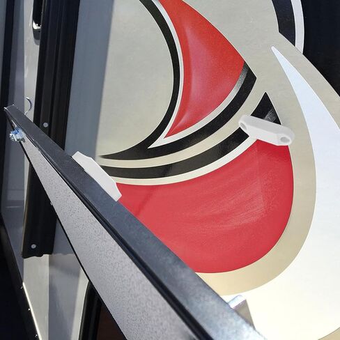 Diydeg المغناطيسي الأمتعة الباب الصيد وحامل عدة، 4 زوج أسود RV باب التخزين مع 16 مسامير، RV المغناطيسي الباب الصيد لمقاطع الربيع البلاستيكية المعسكر السيارات المنازل in Kuwait