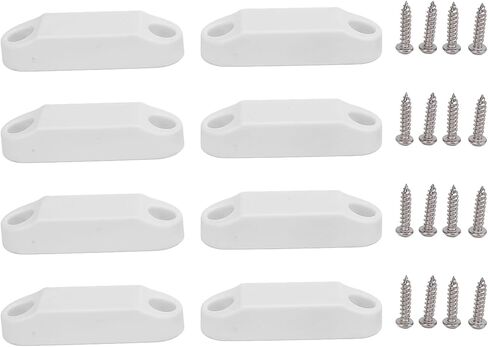 Diydeg المغناطيسي الأمتعة الباب الصيد وحامل عدة، 4 زوج أسود RV باب التخزين مع 16 مسامير، RV المغناطيسي الباب الصيد لمقاطع الربيع البلاستيكية المعسكر السيارات المنازل in Kuwait