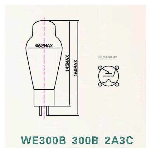 Vacuum Tube WE300B 1:1 Copy HiFi Audio Tube Amplifier(1pcs) in Saudi Arabia