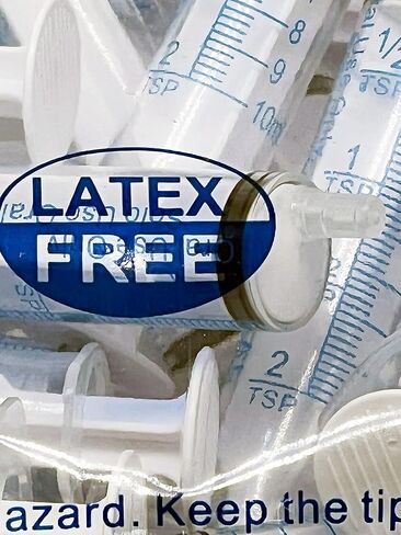 محقنة UltraFlo للفم مع غطاء 10 مل - معقمة - طرف غريب الأطوار - 2 ملعقة صغيرة - قضيب غطاس على شكل حلقة دائرية سعة 10 سم مكعب - الكمية 50 in Saudi Arabia