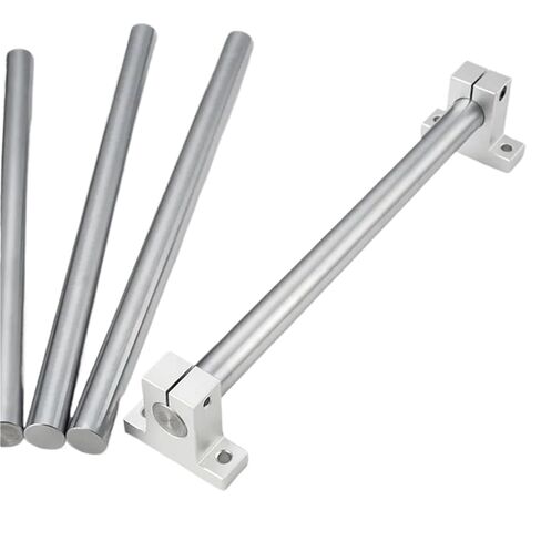 12/16mm Linear Rail Liner Shaft Round Rod L=100 200 300 400 800mm 2Pcs(16mm,300mm) in Kuwait