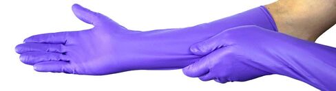 HALYARD PURPLE NITRILE* Exam Gloves, Powder-Free, Extended 16" Cuff, 11 mil, Medium, 44993 (Case of 400) in Saudi Arabia