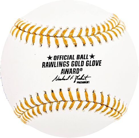 Ichiro Suzuki Autographed Official Gold Glove Baseball Seattle "10x Gold Glove" IS Holo Stock #212158 in Saudi Arabia