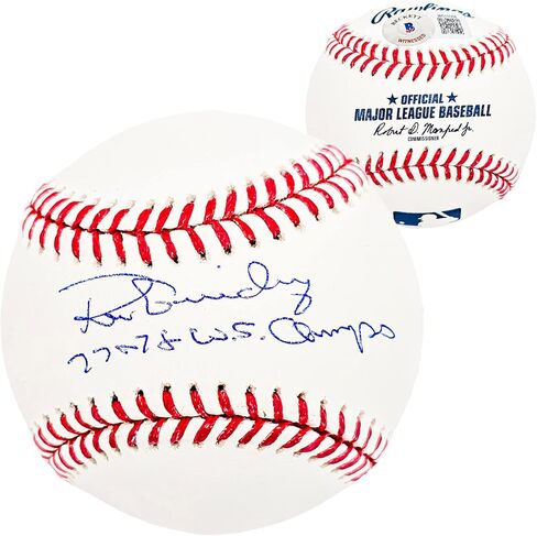 رون غيدري مسؤول M.L.B البيسبول نيويورك "77 & 78 WS Champs" Beckett BAS Witness Stock #212250 in Saudi Arabia