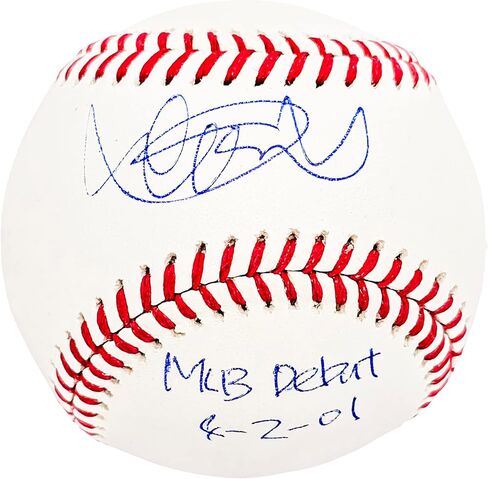Ichiro Suzuki Autographed Official M.L.B Baseball Seattle "M.L.B Debut 4-2-01" IS Holo Stock #212161 in Saudi Arabia