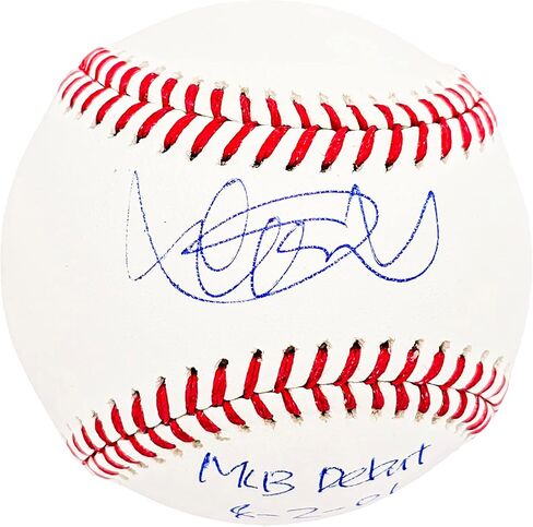Ichiro Suzuki Autographed Official M.L.B Baseball Seattle "M.L.B Debut 4-2-01" IS Holo Stock #212161 in Saudi Arabia