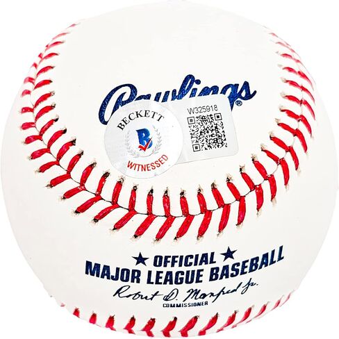 Hideki Matsui موقعة من M.L.B Baseball New York الرسمي موقعة باللغة الإنجليزية واليابانية Beckett BAS Witness Stock #212245 in Saudi Arabia