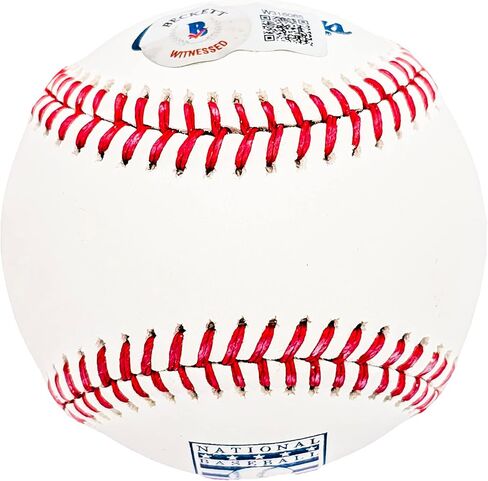 Wade Boggs Autographed Official Hall Of Fame HOF Logo Baseball Boston Beckett BAS Witness Stock #212244 in Saudi Arabia