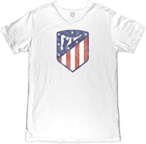 Atlético Madrid Color Badge Premium Cotton Slub Tee - White in Saudi Arabia