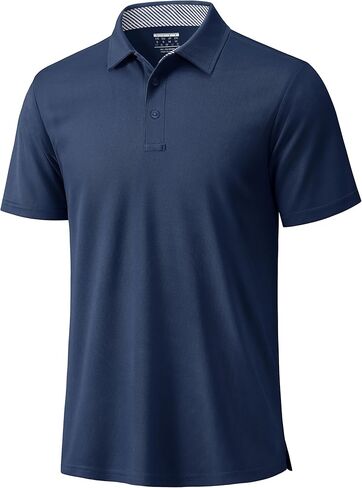 TACVASEN Polo Shirts for Men Short Sleeve Golf Polos Dry Fit Moisture Wicking Collared Shirt Athletic Performance Casual in Saudi Arabia