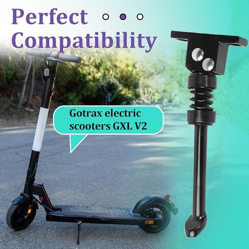 Scooter Kickstand Compatible with Gotrax GXL V2 Electric Scooter, Aluminium Parking Kick Stand, High Toughness Kickstand Side Support, Replacement Foot Support Parts Accessories in Saudi Arabia