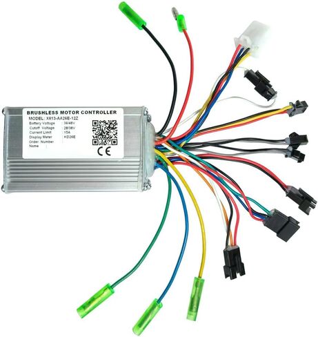 EBikle Controller 36V 48V 15A Brushless Motor Speed Controller X813-AA26E-12Z Universal for Electric Bike and MTB Display Meter KD26E in Saudi Arabia