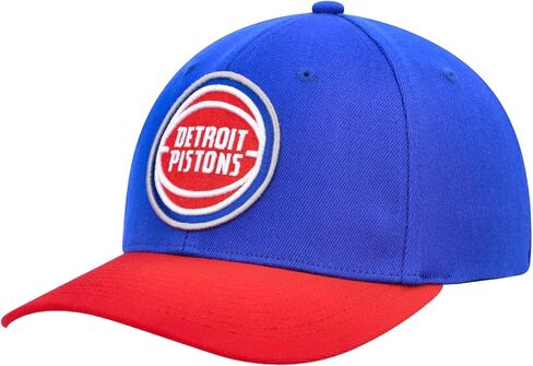 قبعة Mitchell & Ness Detroit Pistons NBA Team 2 Tone 2.0 قابلة للتمدد، ملكي/أحمر in Kuwait