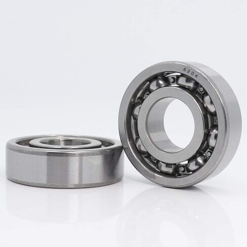 2PCS 6204 Open Deep Groove Ball Bearing 20 * 47 14 mm ABEC-3 P6 for Motorcycles Engine Crankshaft Bearings Without Grease in Saudi Arabia