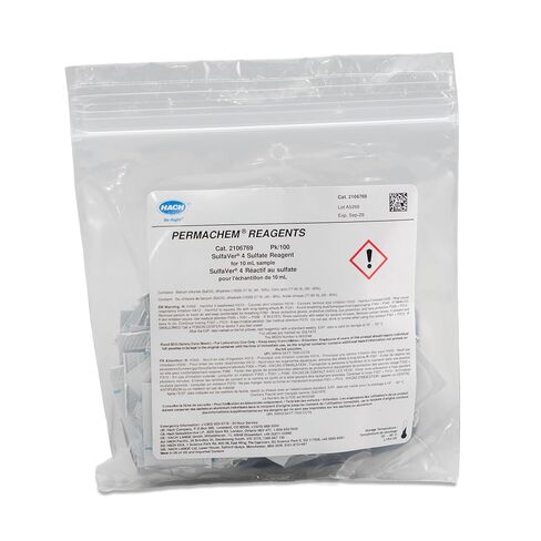 Hach SulfaVer® 4 Sulfate Reagent Powder Pillows, 10 mL, (Pack of 100), 2106769 in Saudi Arabia