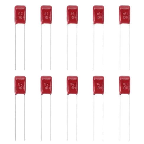 MECCANIXITY 50pcs CBB22 Capacitor 100V 105J 1UF Metallized Polypropylene Film Capacitors in Saudi Arabia