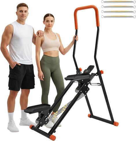 Steppers for Exercise at Home, 2.0 Step Machine 3-Level Adjustable Resistance, Stair Climber for Full Body Workout with Extra-Large Non-Slip Pedals, Holds Up to 350 lbs, Ideal for Women Men in Saudi Arabia