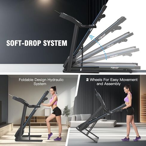 Treadmill with Incline & Sit Up Bench, Smart Treadmills for Home with Body Fat Measurement & Heart Rate Sensor, 3.5HP Foldable Heavy Duty Treadmill 350 LB Capacity Multifunction Exercise Equipment in Saudi Arabia
