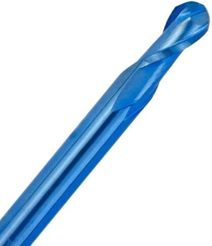 1 قطعة اثنين من المزامير الصلبة كربيد الكرة الأنف نهاية المطاحن CNC بت 3.175 مللي متر عرقوب دوامة الكرة الأنف كربيد نهاية مطحنة لمعدن الألومنيوم in Kuwait