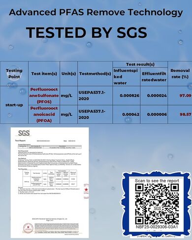 نظام تصفية مياه المنزل بالكامل ثلاثي المراحل، تقليل PFAS، 20 × 4.5 بوصة، يتضمن كتلة كربون PP وCTO وPFAS، ومنافذ نحاسية NPT مقاس 1 بوصة، وصمامات تصريف، ومفتاح ربط ومجموعة تثبيت in Kuwait